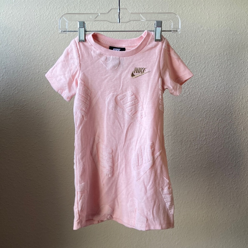 Nike Terry Cloth Logo Short Sleeve Dress